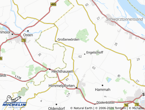 MICHELIN Vorwerk Neuland map - ViaMichelin