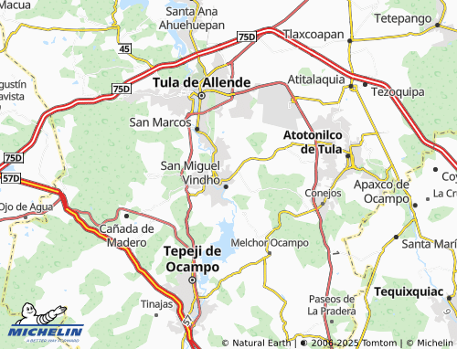 MICHELIN Infonavit map - ViaMichelin