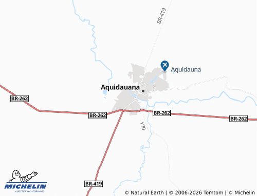 Mappa MICHELIN Anastácio - ViaMichelin