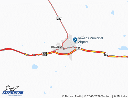 Mapa MICHELIN Rawlins - ViaMichelin