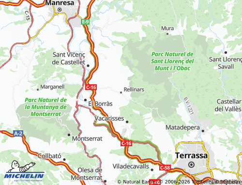 Carte MICHELIN Rellinars - ViaMichelin