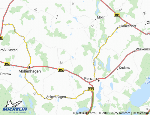 Mapa MICHELIN Klein Lukow - ViaMichelin