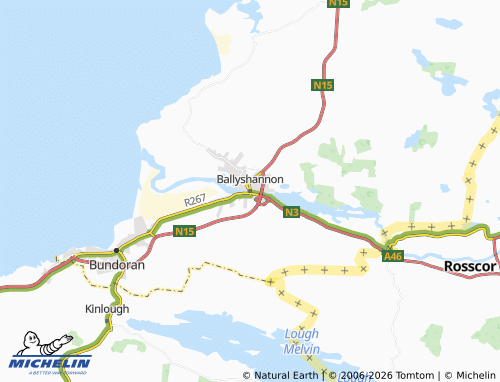 Mapa MICHELIN Ballyshannon - ViaMichelin