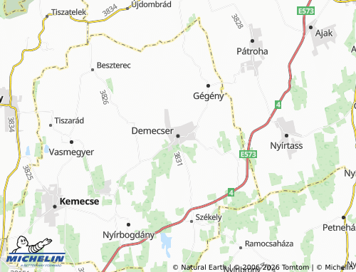 MICHELIN Demecser map - ViaMichelin