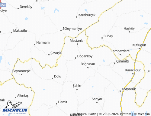 MICHELIN Doğanköy map - ViaMichelin
