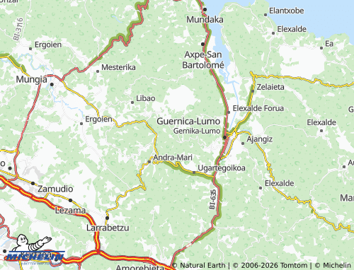 MICHELIN Errigoiti map - ViaMichelin