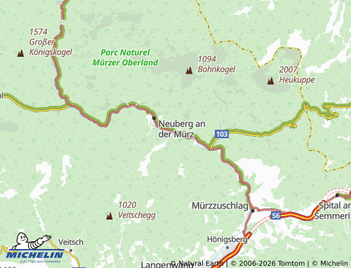 MICHELIN Lechen map - ViaMichelin