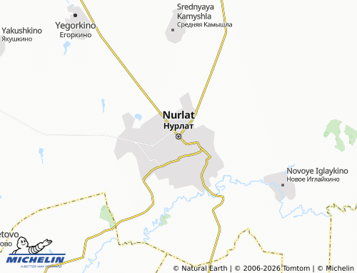 MICHELIN-Landkarte Nurlat - ViaMichelin