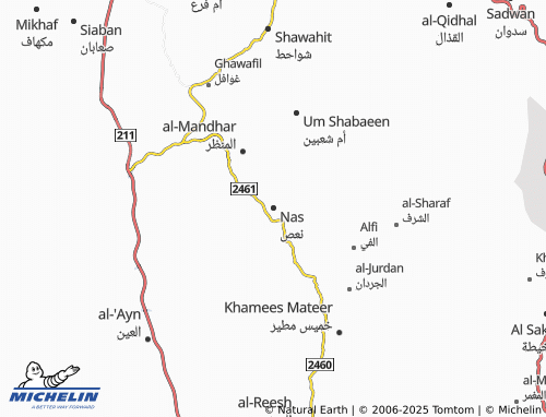 MICHELIN Nas map - ViaMichelin