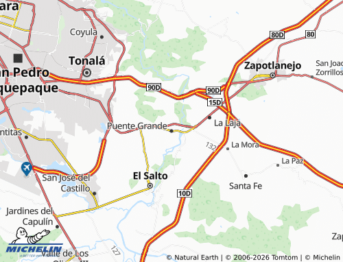 Mappa MICHELIN Puente Grande - ViaMichelin