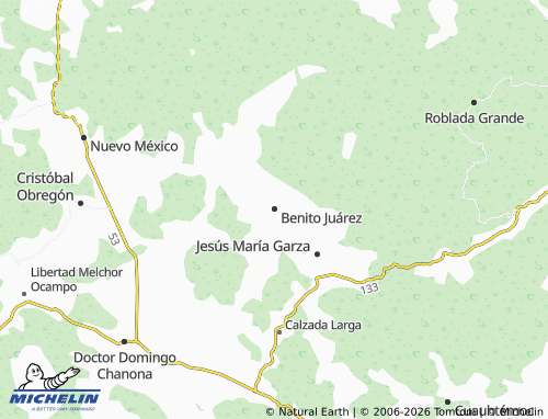 MICHELIN Benito Juárez map - ViaMichelin