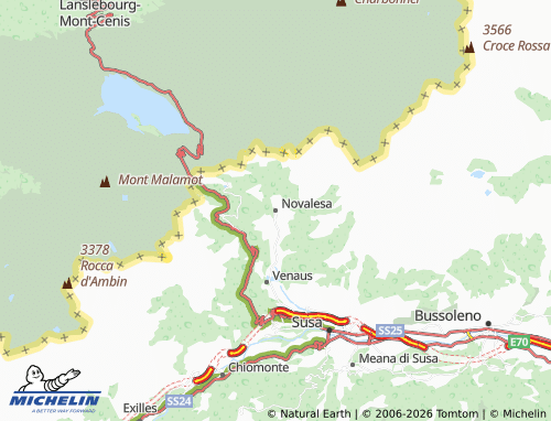 Mapa MICHELIN Novalesa - ViaMichelin