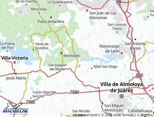 MICHELIN Benito Juárez map - ViaMichelin