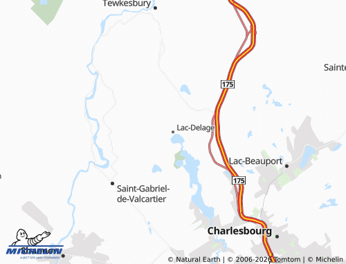 Mappa MICHELIN Lac-Delage - ViaMichelin