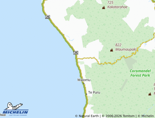 Mapa MICHELIN Tapu - ViaMichelin