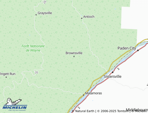 MICHELIN Brownsville map - ViaMichelin