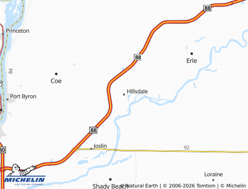Carte MICHELIN Hillsdale - ViaMichelin