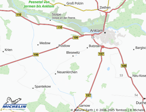 MICHELIN-Landkarte Blesewitz - ViaMichelin