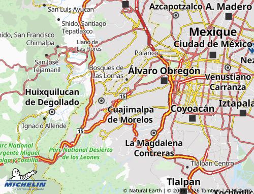 Mapa MICHELIN Carlos A. Madrazo - ViaMichelin