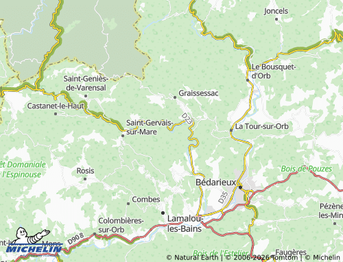 Mapa MICHELIN Vérénoux - ViaMichelin