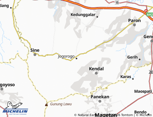 Carte MICHELIN Jogorogo - ViaMichelin