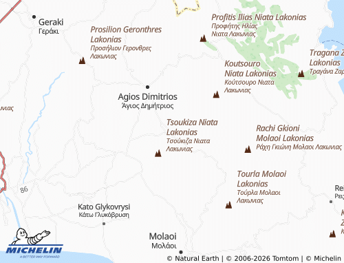 MICHELIN Niata map - ViaMichelin