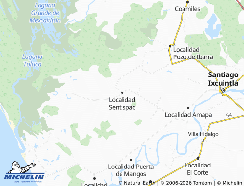 Mappa MICHELIN Localidad Sentispac - ViaMichelin