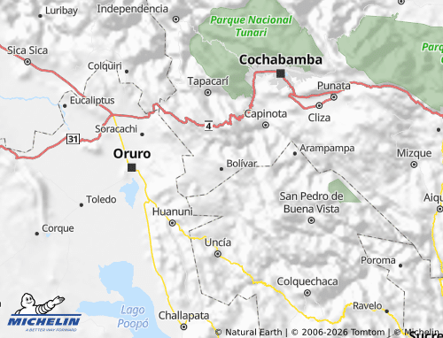 Mapa MICHELIN Bolívar - ViaMichelin