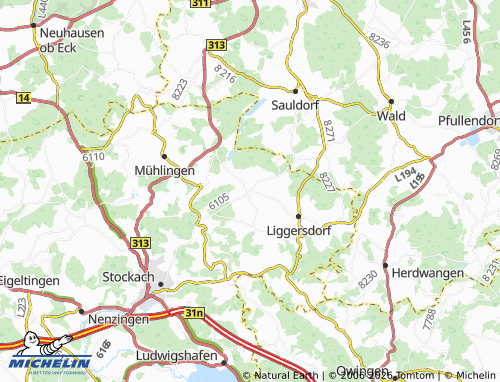 MICHELIN Mindersdorf map - ViaMichelin