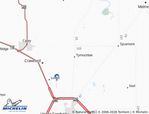 Carte MICHELIN Tymochtee - ViaMichelin
