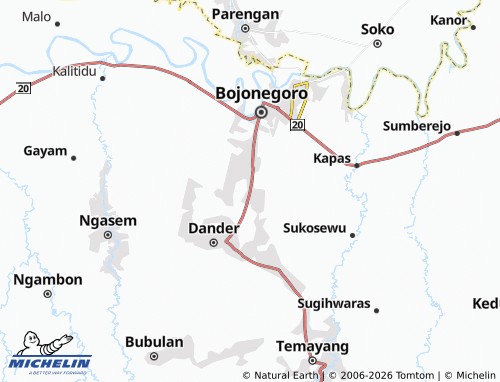MICHELIN-Landkarte Ngumpak Dalem - ViaMichelin