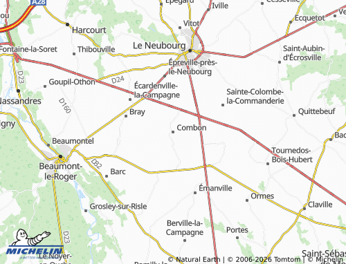 Mapa MICHELIN Combon - ViaMichelin