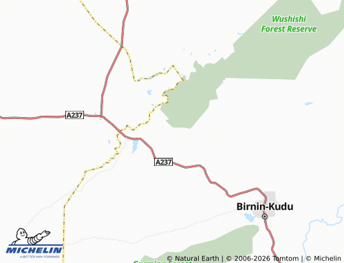 Mappa MICHELIN Kafin Gana - ViaMichelin