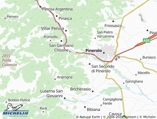 Kaart MICHELIN Collaretto - ViaMichelin