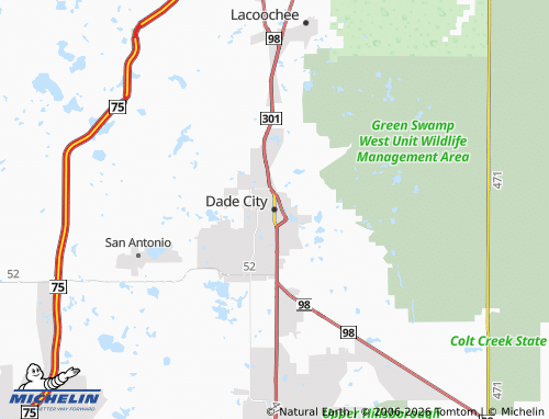 Mappa MICHELIN Dade City - ViaMichelin