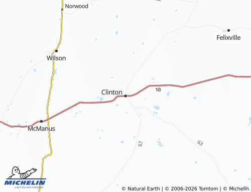 Carte MICHELIN Clinton - ViaMichelin