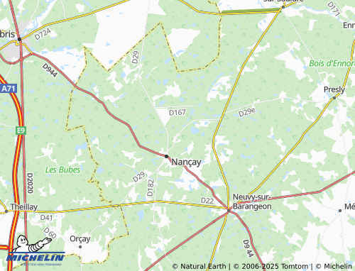 MICHELIN-Landkarte Bourdaloue - ViaMichelin