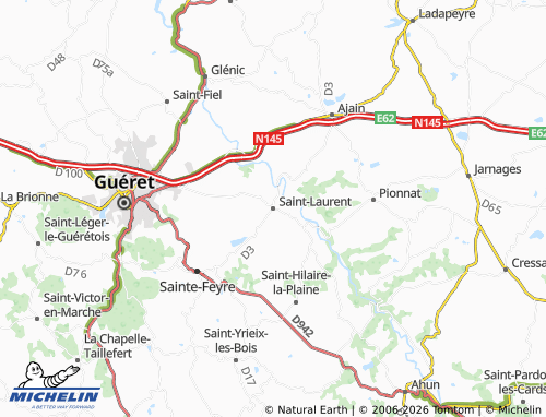 Mapa MICHELIN Saint-Laurent - ViaMichelin