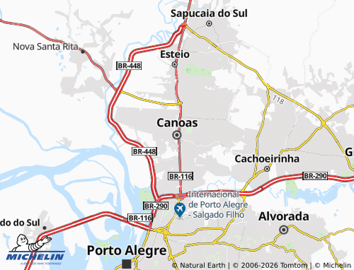 Mappa MICHELIN Canoas - ViaMichelin
