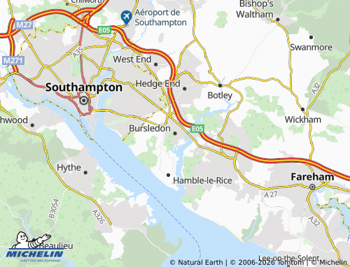 MICHELIN Bursledon map - ViaMichelin