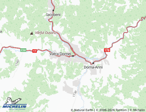 Mappa MICHELIN Vatra Dornei - ViaMichelin