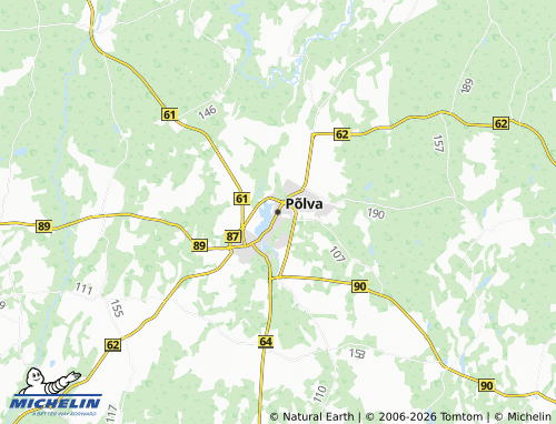 Mappa MICHELIN Põlva - ViaMichelin
