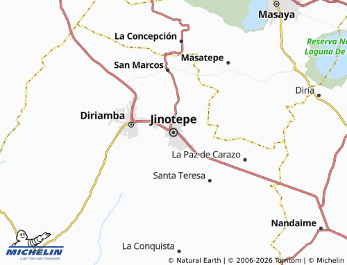Mappa MICHELIN Jinotepe - ViaMichelin
