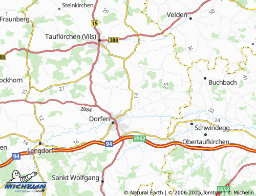MICHELIN Grün map - ViaMichelin