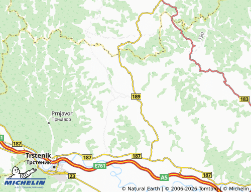 Carte MICHELIN Mala Drenova - ViaMichelin