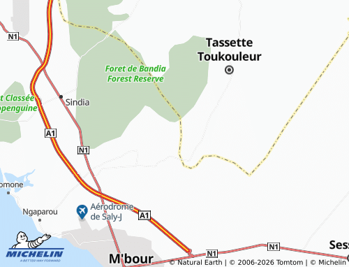 MICHELIN-Landkarte Keur Massouko - ViaMichelin