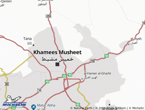 MICHELIN-Landkarte al-Mansourah - ViaMichelin