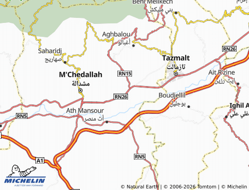 Carte MICHELIN Chorfa - ViaMichelin