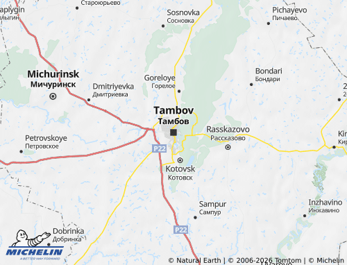 Carte MICHELIN Tambov - ViaMichelin