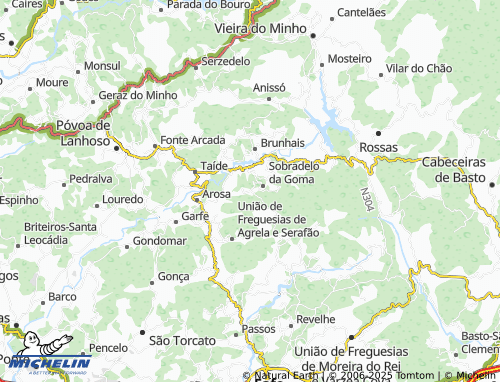 MICHELIN-Landkarte Vilarinho de Cima - ViaMichelin